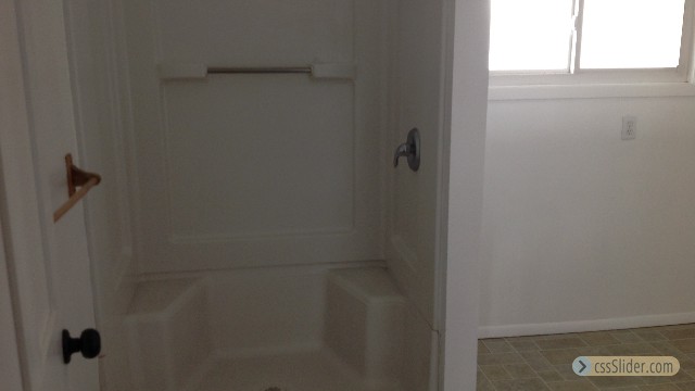 Large 3/4 Bath with Laundry area