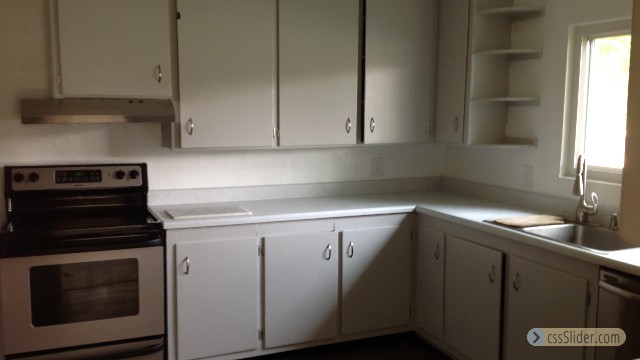 Kitchen with new flooring